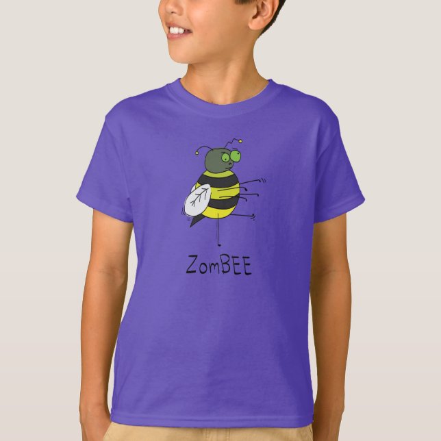 ZomBEE Zombie Bee Boy's Kid's T - Shirt (Vorderseite)