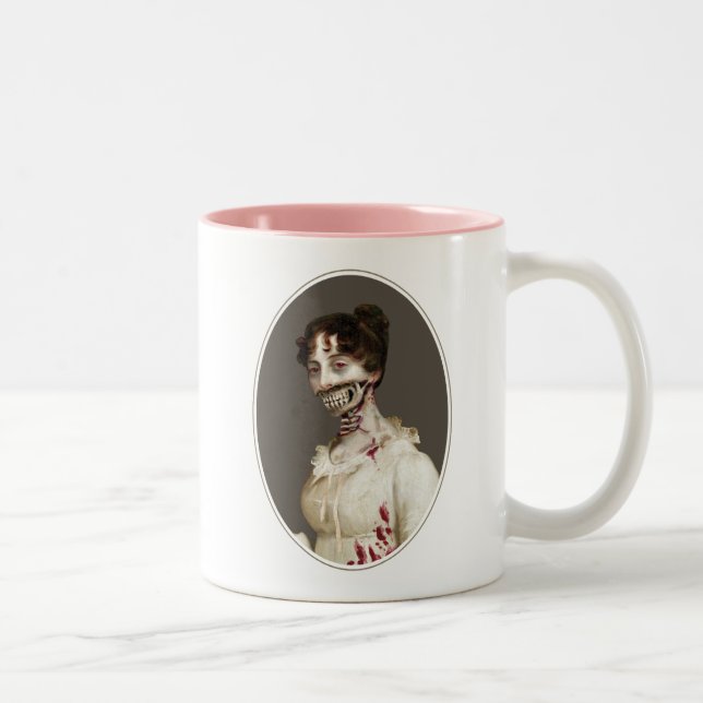 Zombie-Abdeckung Zweifarbige Tasse (Rechts)