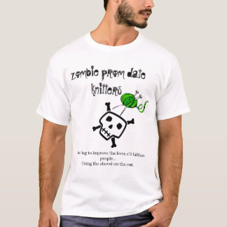 Zombie-Abschlussball-Datum Stricker-Wohltätigkeit T-Shirt