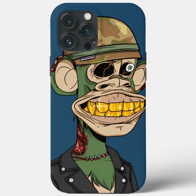 Zombie-Affen-Soldat iPhone / iPad Fall Case-Mate iPhone Hülle (Rückseite)
