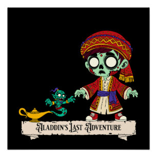 Zombie Aladdin & Zombie Genie Poster