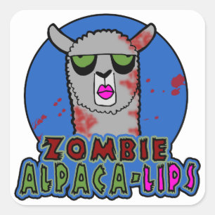 Zombie Alpaca lips Sticker