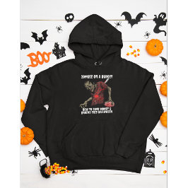 Zombie an einem HaushaltsHalloween Hoodie