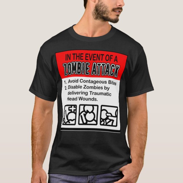 ZOMBIE-ANGRIFF! T-Shirt (Vorderseite)