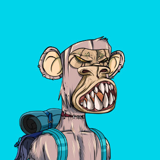 Zombie Ape Back To School NFT #2385 Sticker