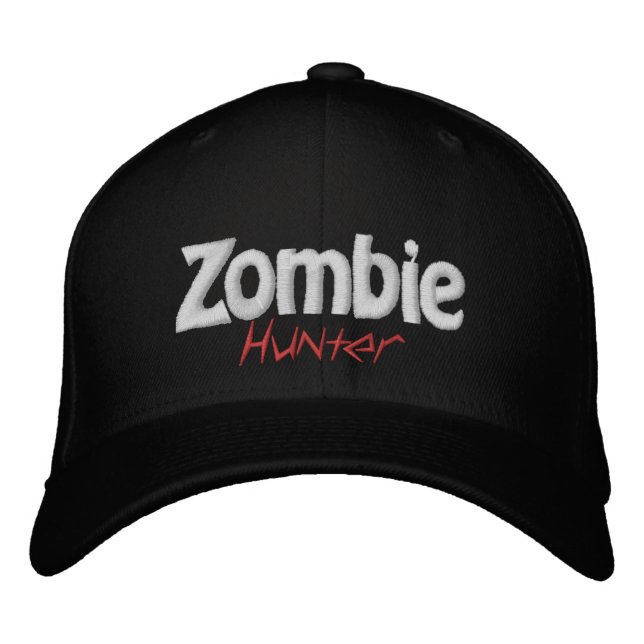 Zombie Apocalpyse Hunter Bestickte Baseballkappe (Vorderseite)