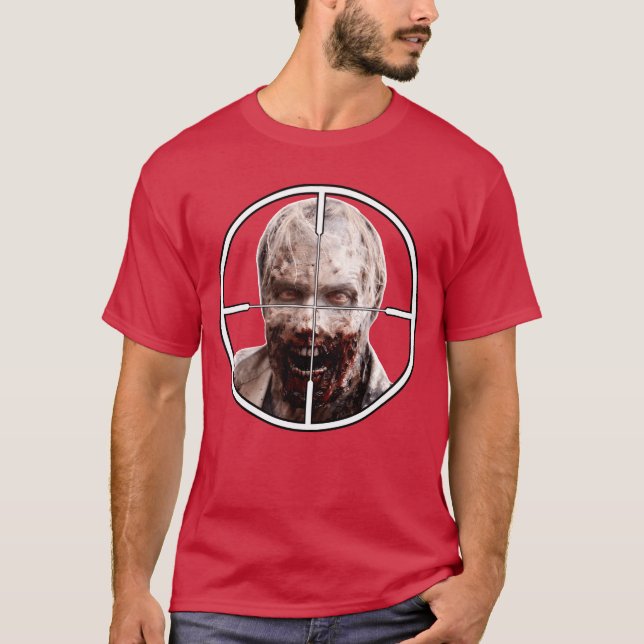 Zombie Apocalypse Sniper and Gamers Halloween boy T-Shirt (Vorderseite)