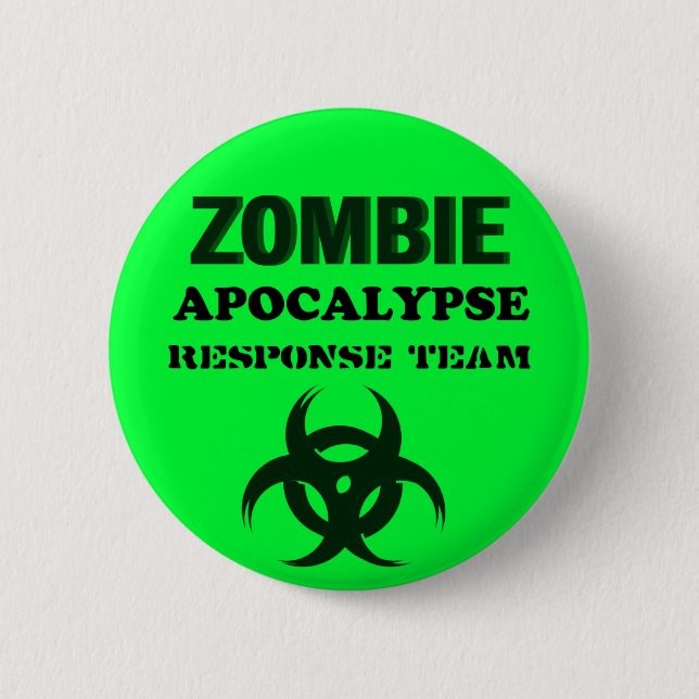 Zombie Apocolypse Warteteam Button (Vorderseite)
