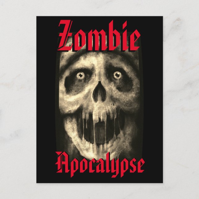 Zombie Apokalypse 2 Postkarte (Vorderseite)