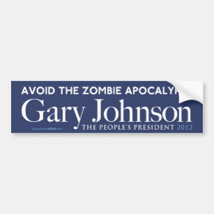 Zombie-Apokalypse-Autoaufkleber Garys Johnson Autoaufkleber