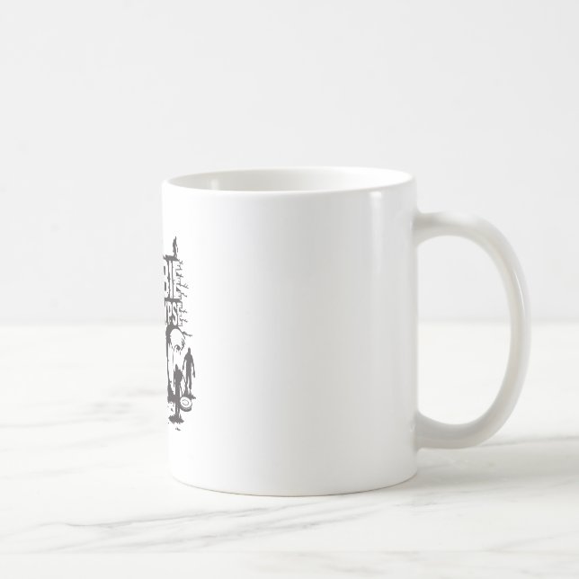 Zombie-Apokalypse-Dgc Lustiger Disc-Golf-Zombie-Li Kaffeetasse (Rechts)