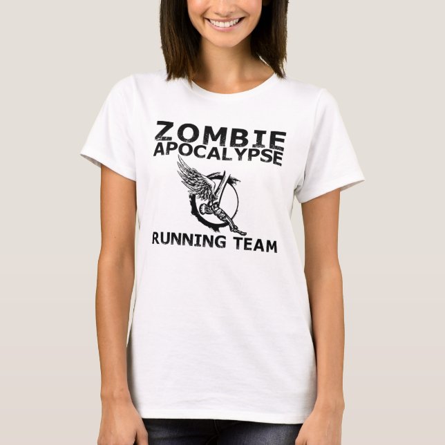 Zombie-Apokalypse, die den Team-Tank-Top betreibt T-Shirt (Vorderseite)