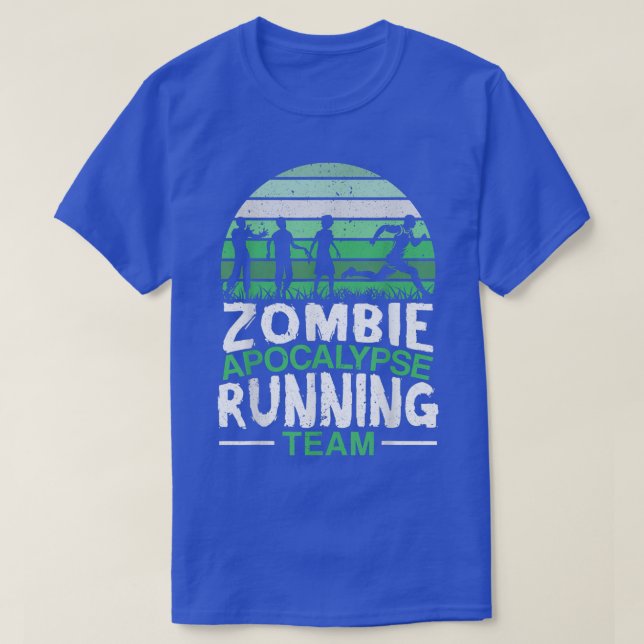 Zombie-Apokalypse, die Halloween-Trick im Team läu T-Shirt (Design vorne)