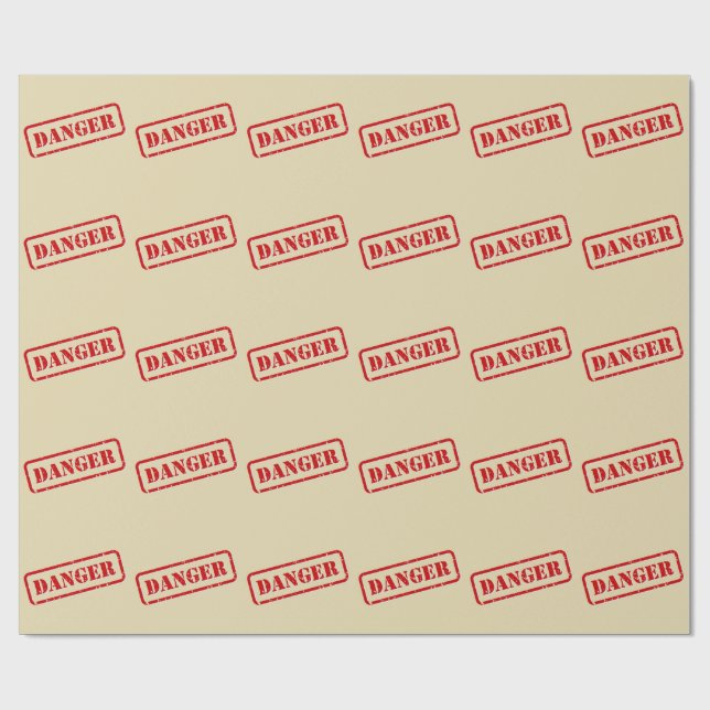 Zombie Apokalypse Geburtstag | Halloween-Biogefähr Geschenkpapier (Flach)