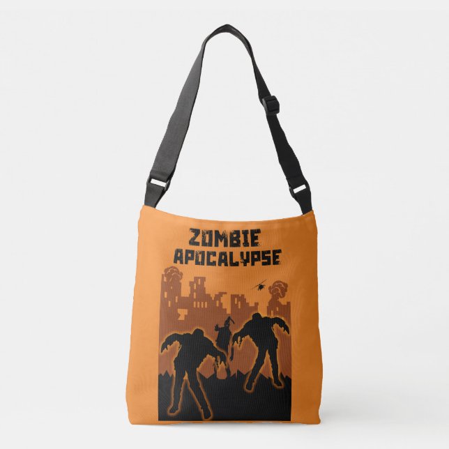 Zombie Apokalypse Geschenke Tragetaschen Mit Langen Trägern (Vorderseite)