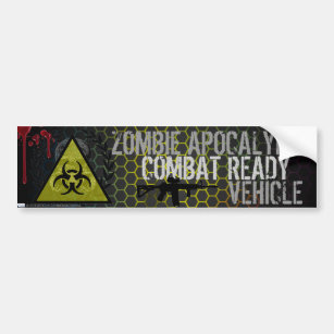Zombie-Apokalypse-Kampf-bereiter Autoaufkleber