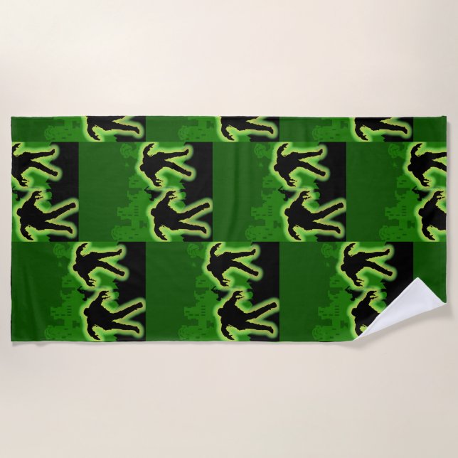 Zombie Apokalypse Kids Strandtuch (Vorderseite)