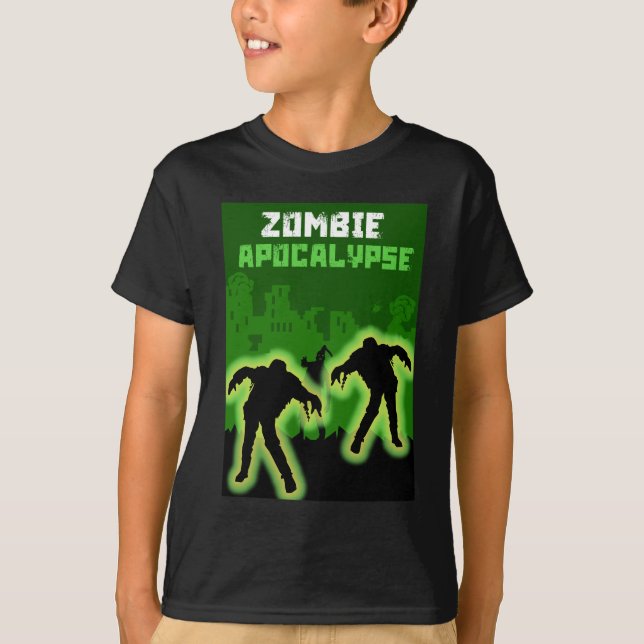 Zombie Apokalypse Kids T-Shirt (Vorderseite)