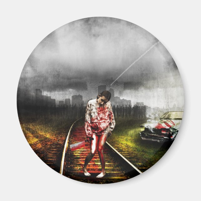 Zombie-Apokalypse Magnet (Vorne)
