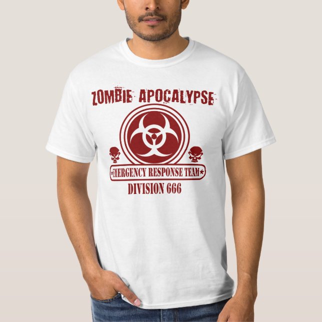 Zombie-Apokalypse-Notwarteteam T-Shirt (Vorderseite)