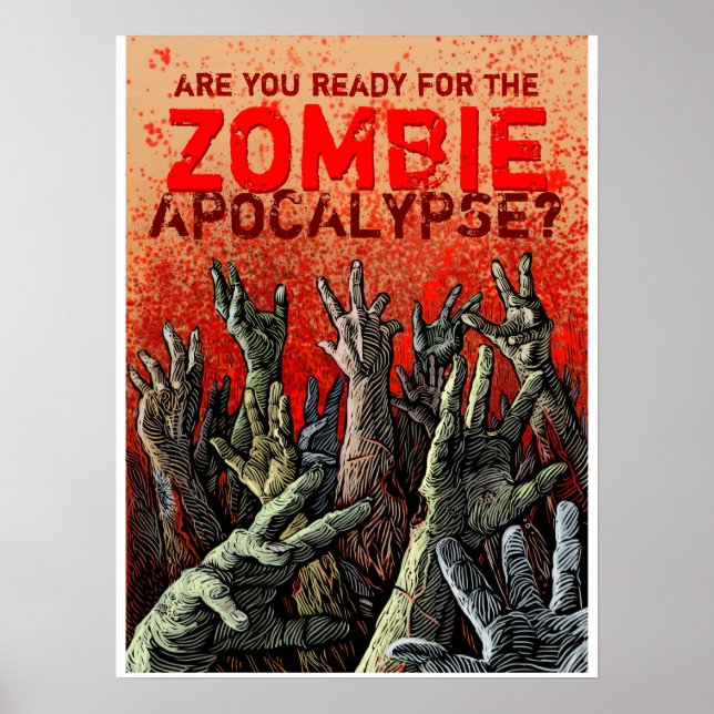Zombie Apokalypse Poster (Vorne)