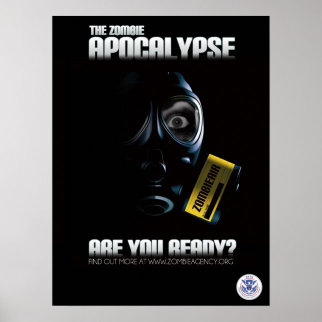 Zombie Apokalypse Poster - Sind Sie bereit? (Vorne)