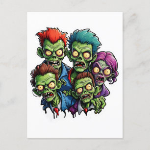 Zombie Apokalypse Postkarte