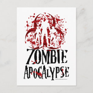 Zombie Apokalypse Postkarte