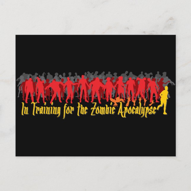 Zombie Apokalypse Postkarte (Vorderseite)