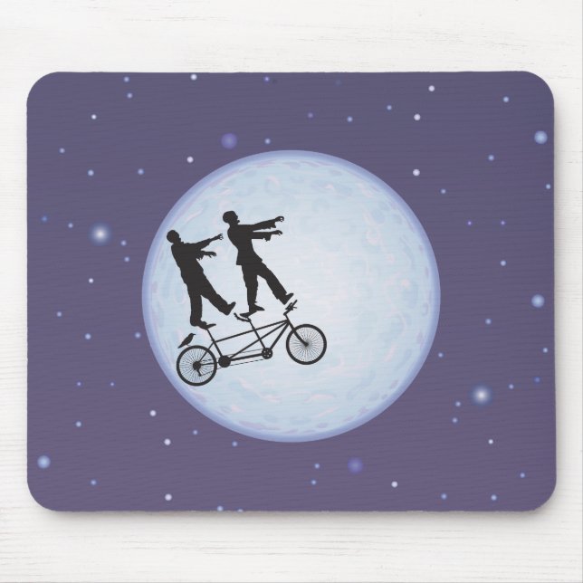 Zombie-Apokalypse-Radfahrer in der Liebe Mousepad (Vorne)