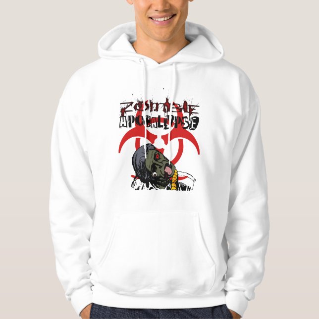Zombie-Apokalypse-Shirt Hoodie (Vorderseite)