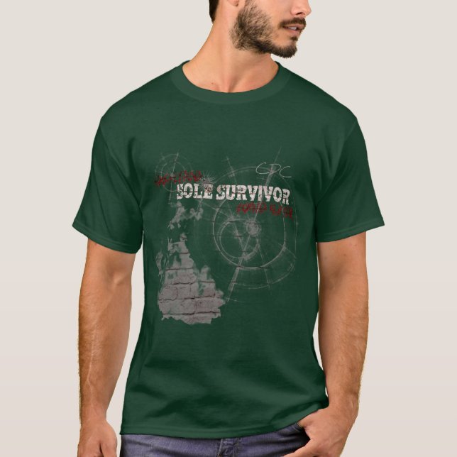 Zombie Apokalypse Sole Survivor T Shirt (Vorderseite)