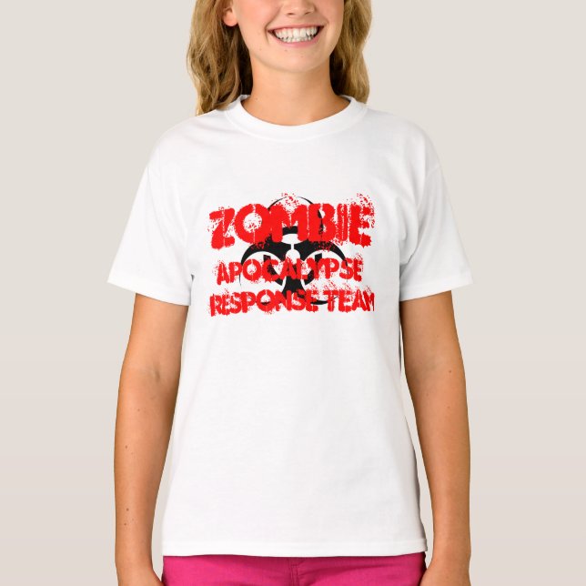 Zombie-Apokalypse-Team T-Shirt (Vorderseite)