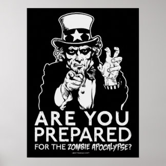 Zombie Apokalypse Uncle Sam Poster
