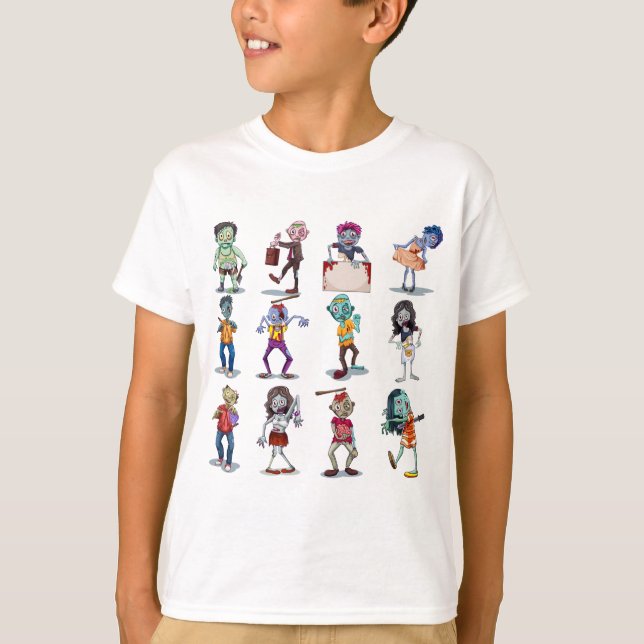 Zombie-Apokalypse Untergang T-Shirt (Vorderseite)