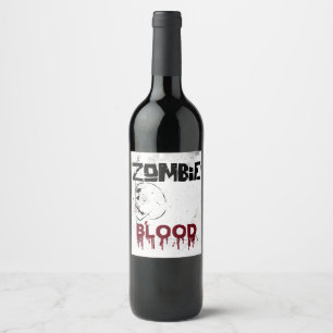 Zombie-Apokalypse Weinetikett