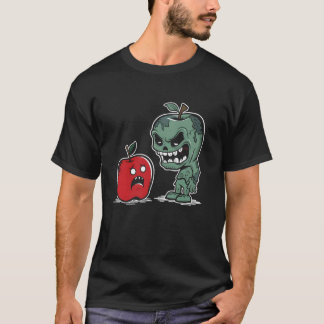 Zombie Apple - Funny Spooky Zombie Halloween Lover T-Shirt