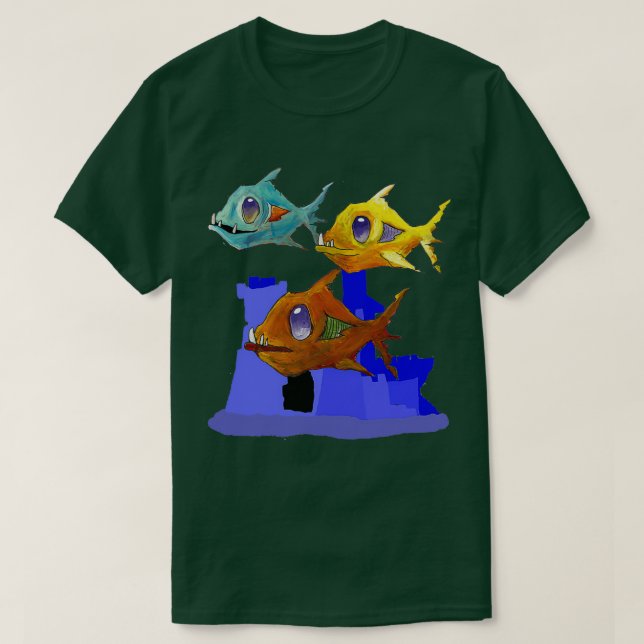 Zombie Aquarium 2 T-Shirt (Design vorne)