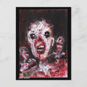 Zombie Art von Jack Larson Postkarte