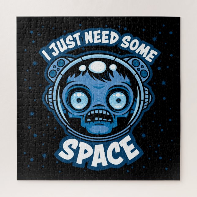 Zombie Astronaut braucht etwas Platz Puzzle (Vertikal)