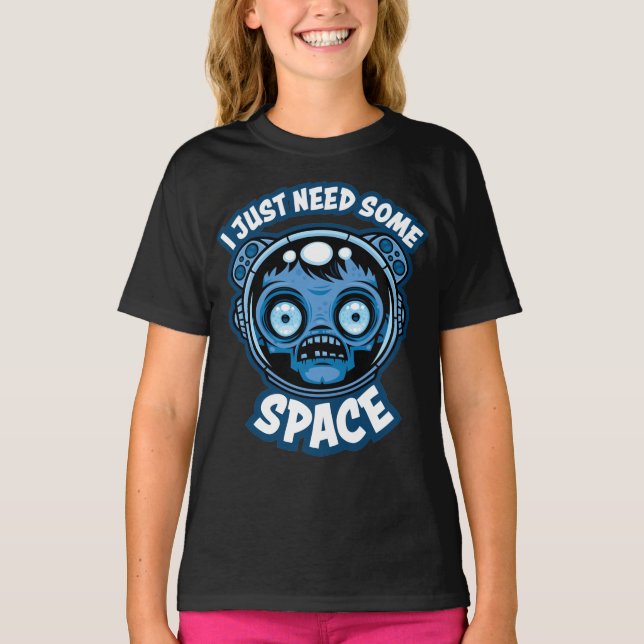 Zombie Astronaut braucht etwas Platz T-Shirt (Vorderseite)