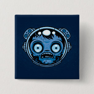 Zombie Astronaut Button