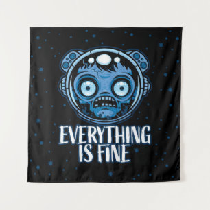 Zombie-Astronaut geht es gut Wandteppich
