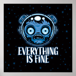 Zombie Astronaut ist gut Poster