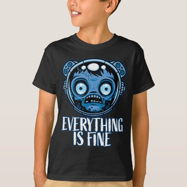 Zombie Astronaut ist gut T-Shirt (Vorderseite)