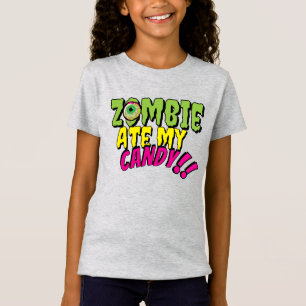 "Zombie Ate My Candy" lustiges Halloween T-Shirt