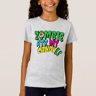 "Zombie Ate My Candy" Witziges Halloween T-Shirt