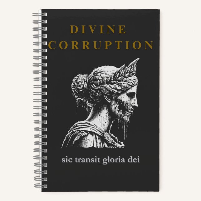 Zombie Athene Notizbuch (Vorderseite)