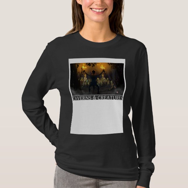 Zombie Attack Caverns & Creatures T-Shirt (Vorderseite)