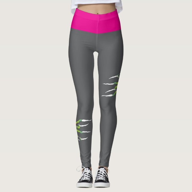 Zombie Attack! gerissen Leggings (Vorderseite)